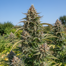 Lade das Bild in den Galerie-Viewer, Blue Amnesia AUTO Gesamtansicht - mittelhohe Sativa-Autoflower mit Amnesia-Haze-Struktur im Outdoor-Garten
